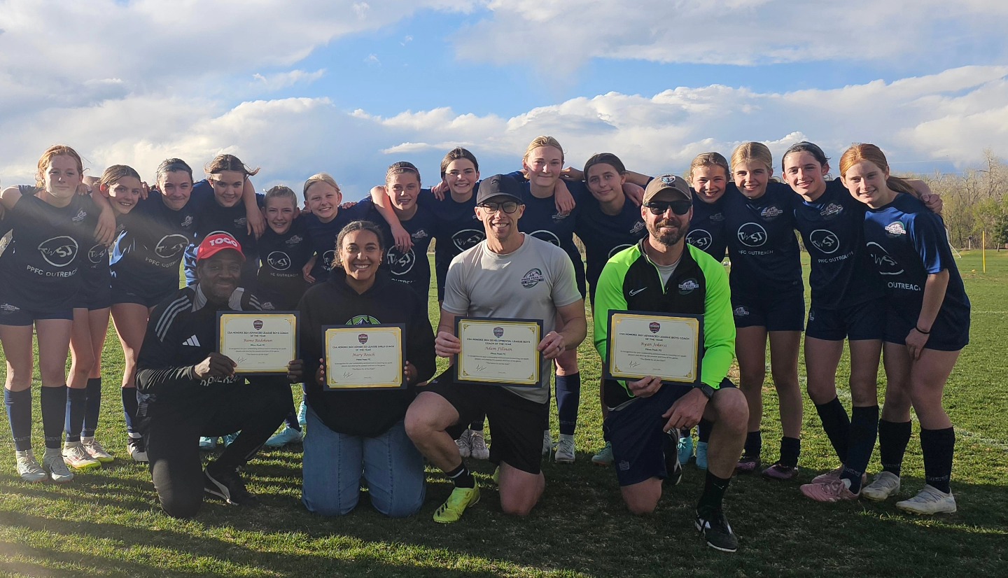 PPFC coaches and players receiving awards