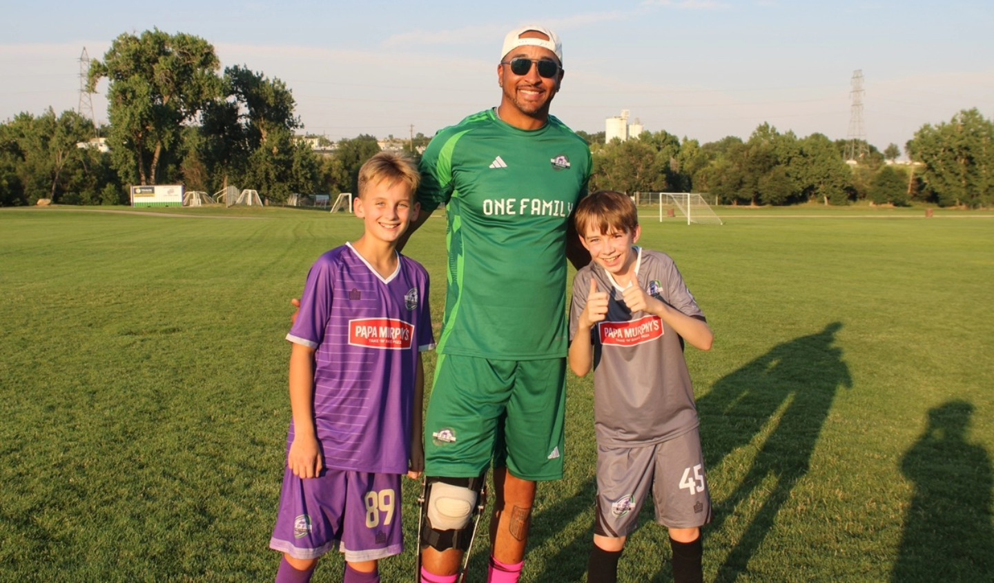 Coach with PPFC players